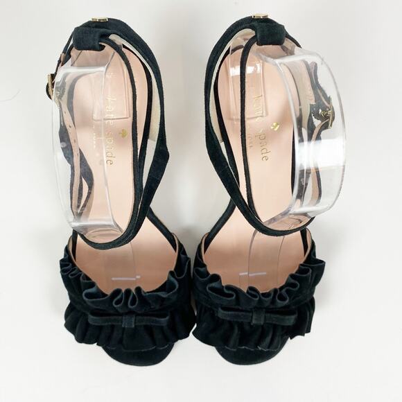 Kate Spade Dawson Suede Cork Wedge Sandal Women’s Size 6 - Picture 6 of 10